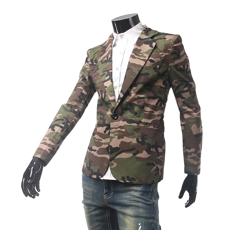 camo blazer men