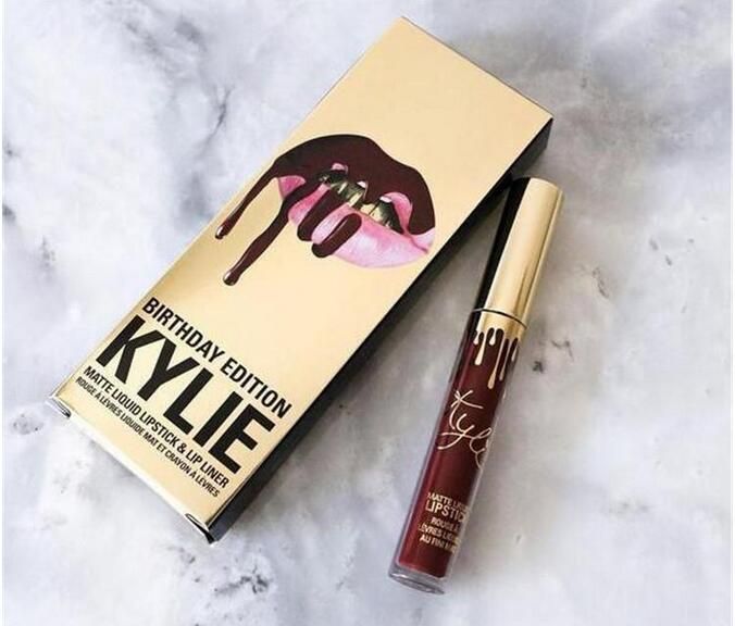 KYLIE JENNER LIP KIT &Lipliner Matte Liquid Lipstick Makeup Lip =1lipstick+1lipliner DHL Free