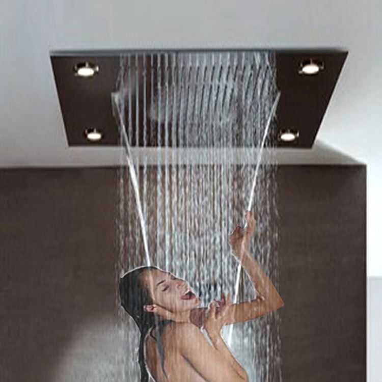 2021 Luxurious Embeded Ceiling Bathroom LED Shower System Ceiling Mount