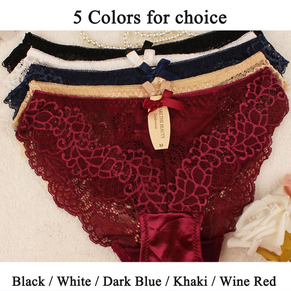 Ladies Sexy Lace Mesh Seamless Panties Briefs Underwear Women Fashion