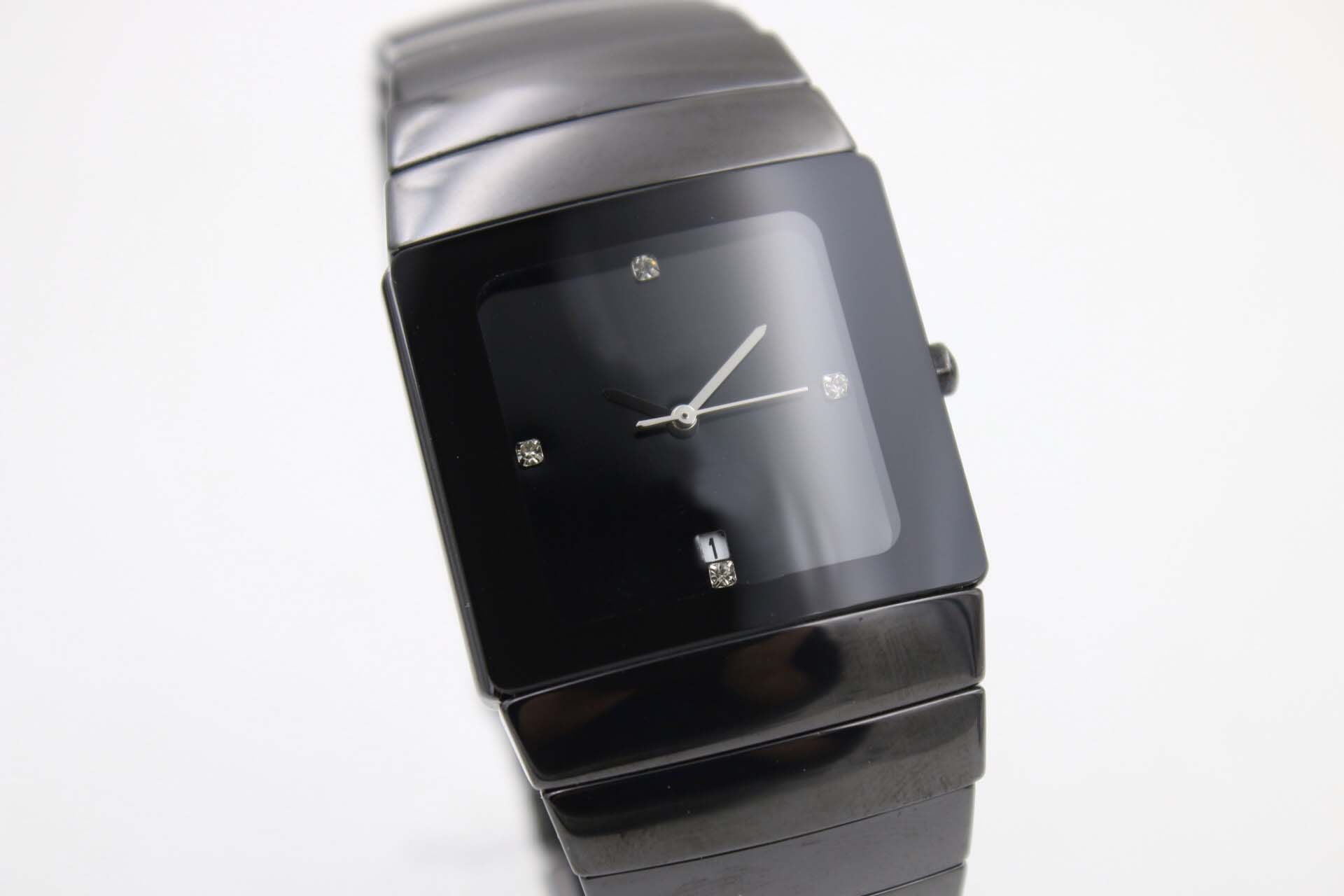 black square digital watch