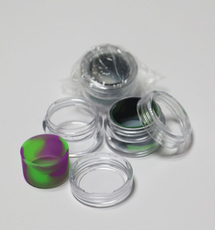 Grosshandel Kleine 7ml Transparente Durchsichtige Plastikbehalter Aus Plastik Mit Farbigem Silikonliner Als Konzentratbehalter Von Qoptec1 0 32 Auf De Dhgate Com Dhgate
