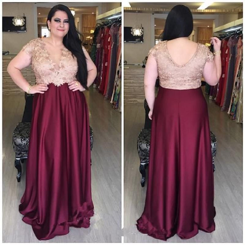 vestidos de prom plus size