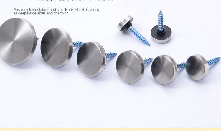 2020 Wholesale Stainless Steel Mirror Screw Cap Nail Acrylic