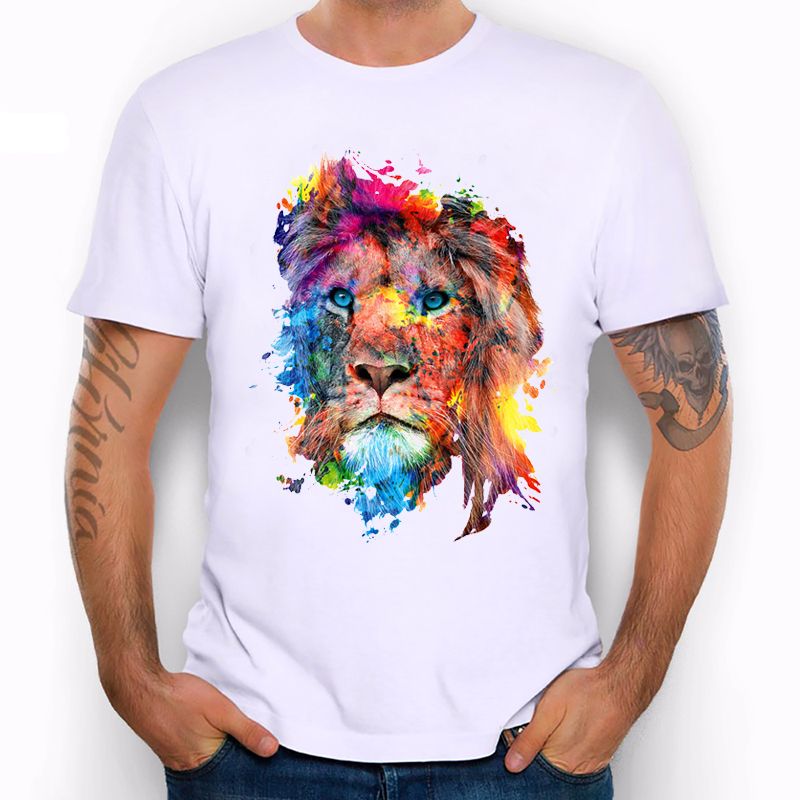 men's t shirt with lion design