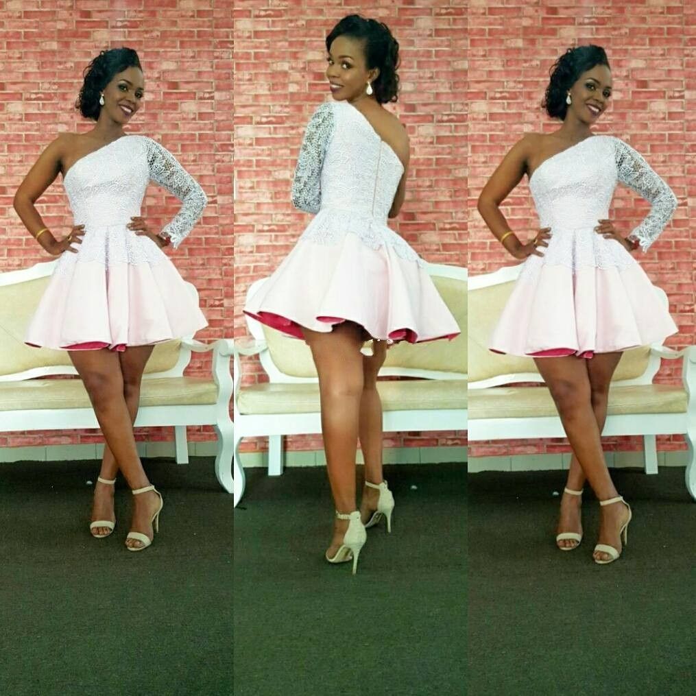 one shoulder semi formal dresses