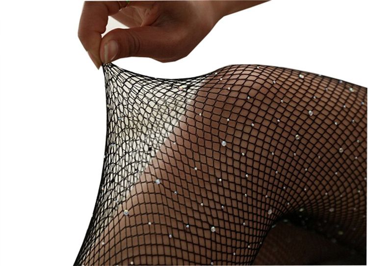 Sport ejaculation fishnet lingerie