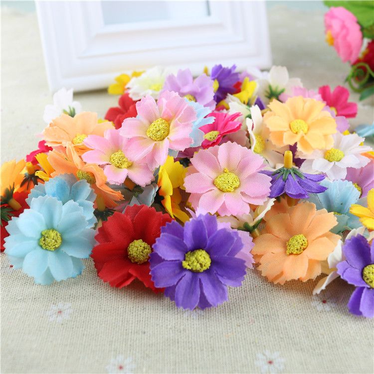 small artificial sunflowers