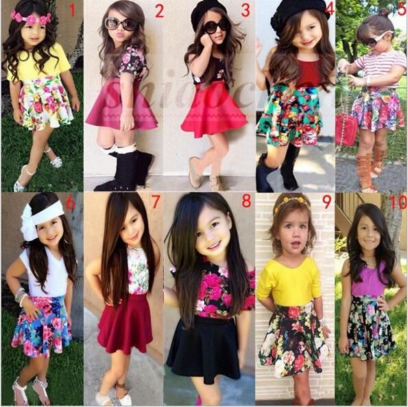 floral skirt for kids