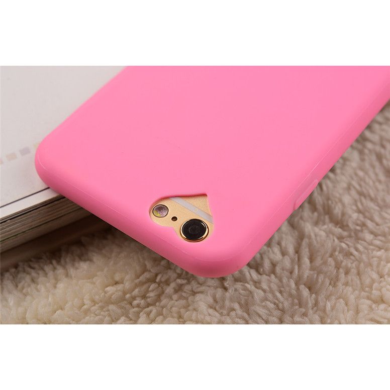 Cute Candy Loving Heart Camera Hole Case For IPhone 7 7 Plus 6 6S Plus
