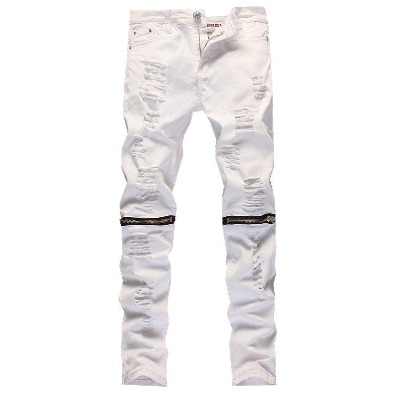 jeans white pant