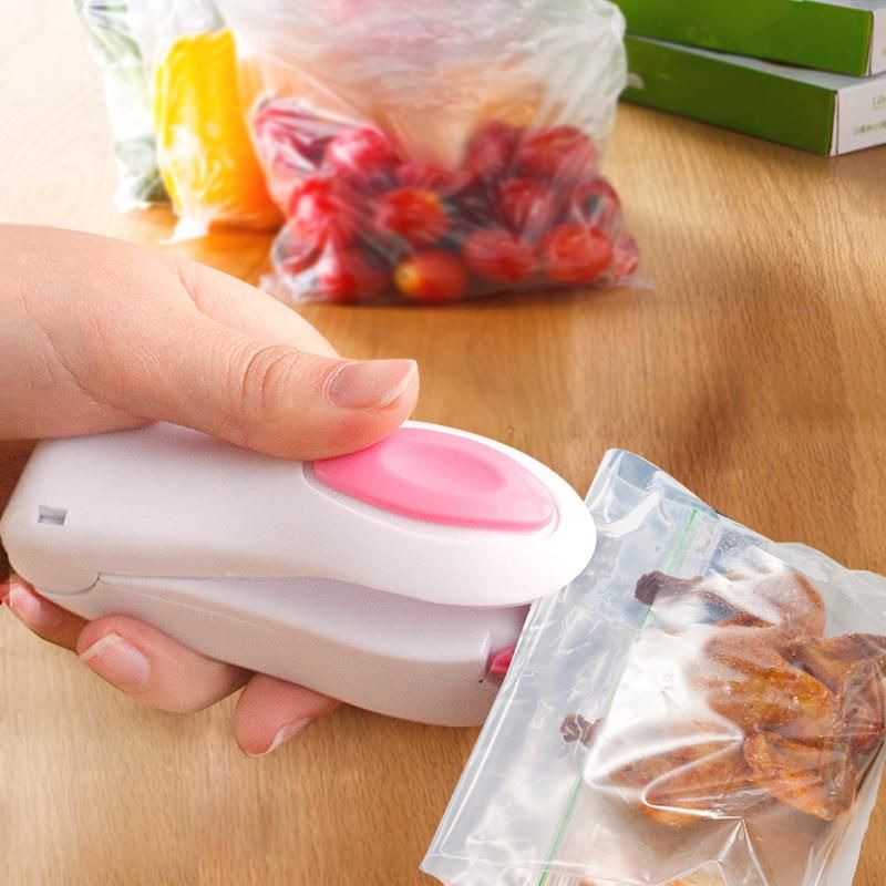 2in1 Mini Heat Sealer Sealing Machine Impulse Handheld Food Poly Bag Plastic US