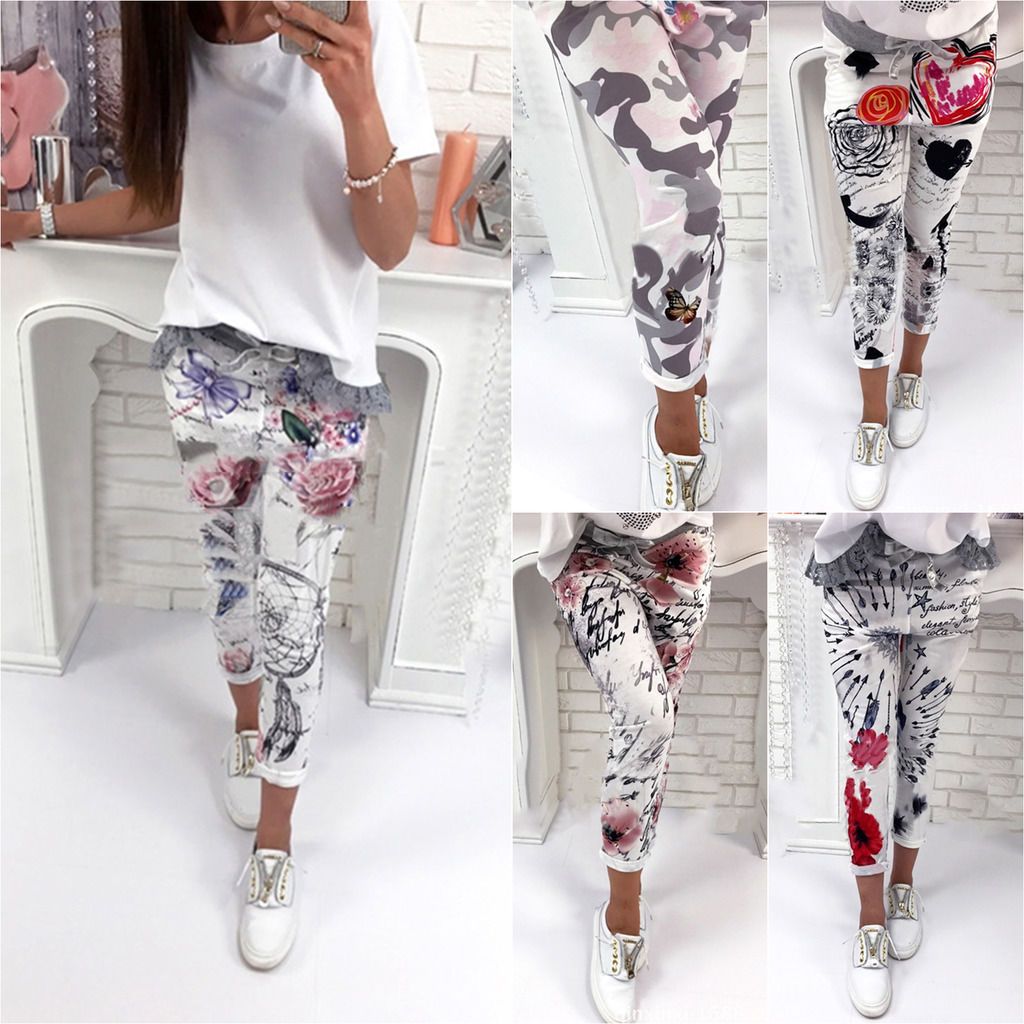 printed joggers ladies