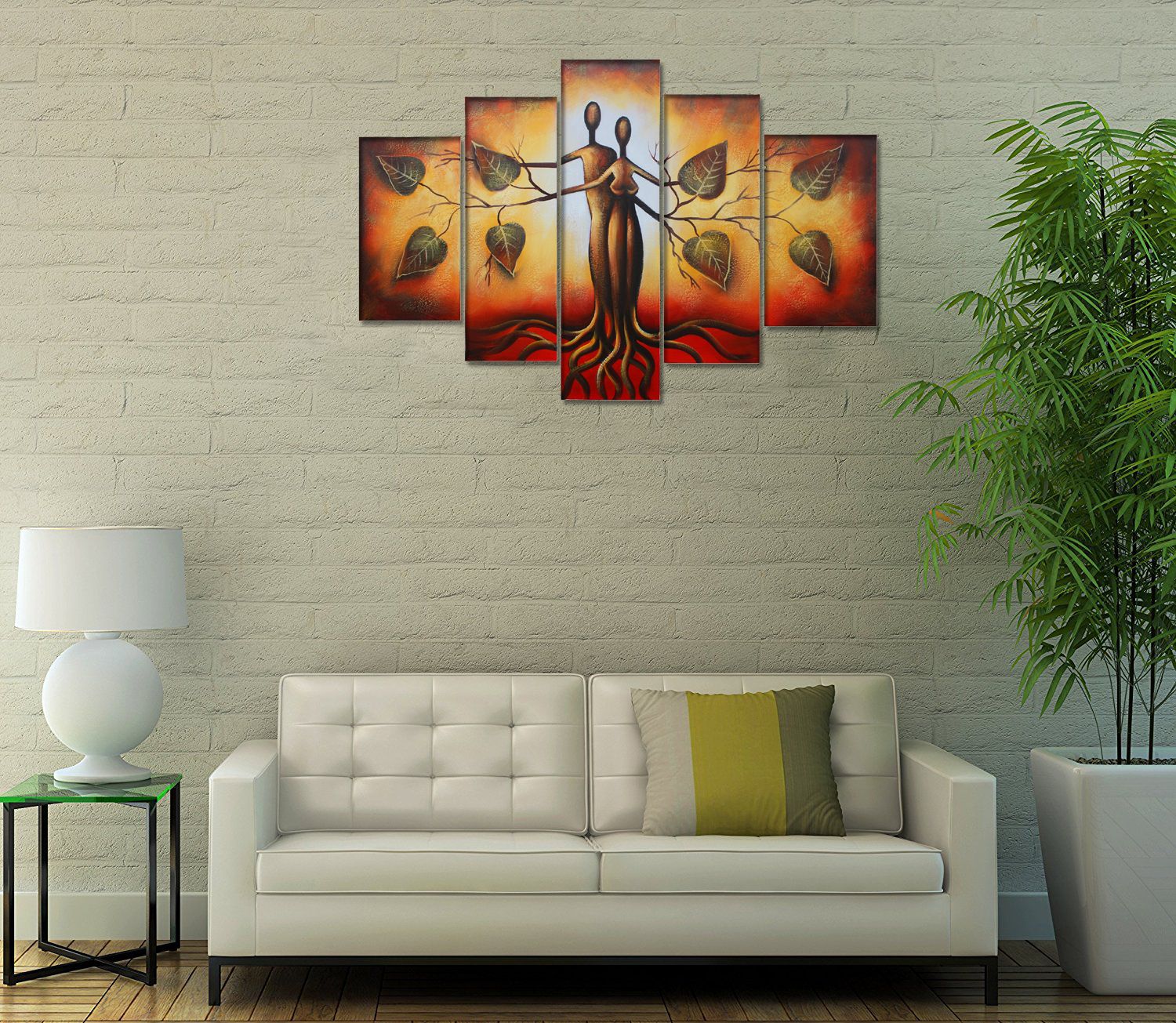 2018 Eden Love Canvas Painting Modern Abstract Art Life Tree Oil Eden Love Canvas Painting Modern Abstract Art Life Tree Oil Wall Home Decor Framed