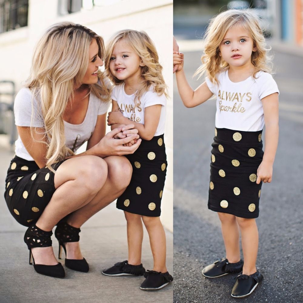 ensemble maman bebe fille