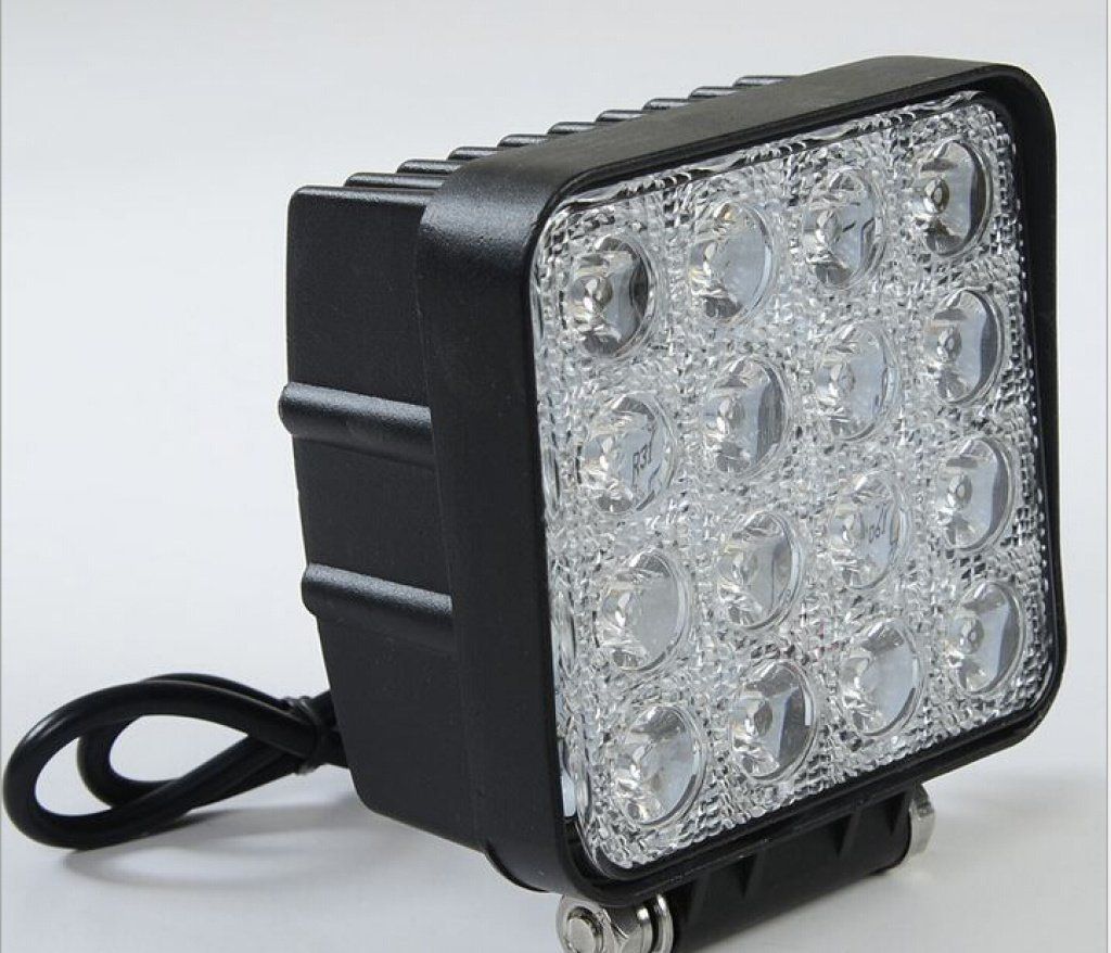 toptan sik ve ucuz 4 inc 48 w kare led is isik off road spot isiklar kamyon isiklari 4x4 traktor jeep is isiklari sis lambasi jeep kabin tekne suv kamyon araba icin