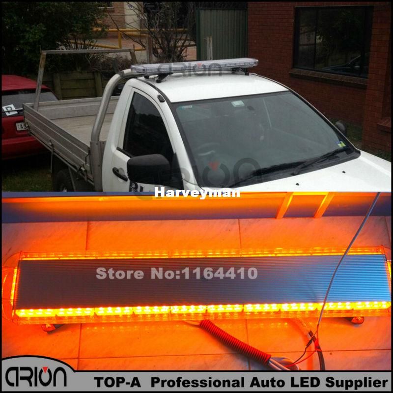 38" 47" 50" 55" 63" LED Emergency Beacon Tow Truck Strobe Light Bar Amber White