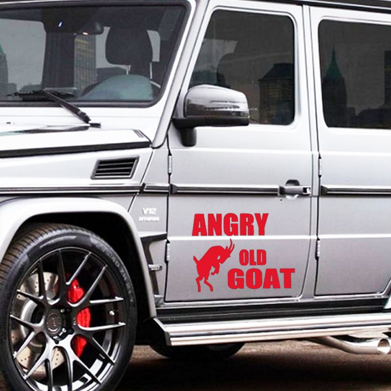 2019 Hot Sale Car Stying Angry Old Goat Car Sticker For Truck
