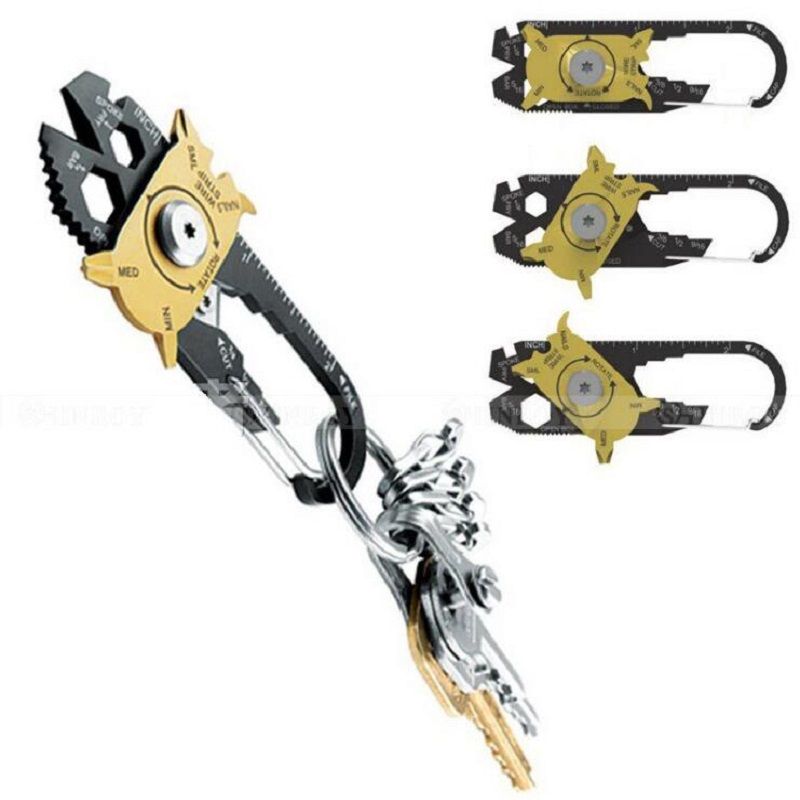 2x Multi Tool Key Ring Screwdriver Outdoor Pocket Tool Set With Keychain ju