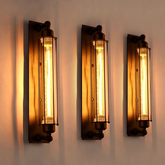 2021 Vintage Loft Industrial Flute Wall Light Retro Designer Iron Glass Lamp For Decorative Corridor Parlor Bathroom Fixture Lighting From Mrmore 50 36 Dhgate Com