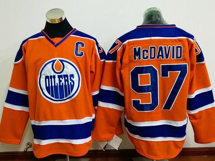 orange oilers mcdavid jersey