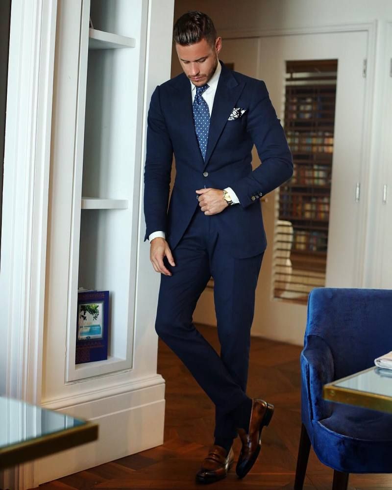 dark navy wedding suits