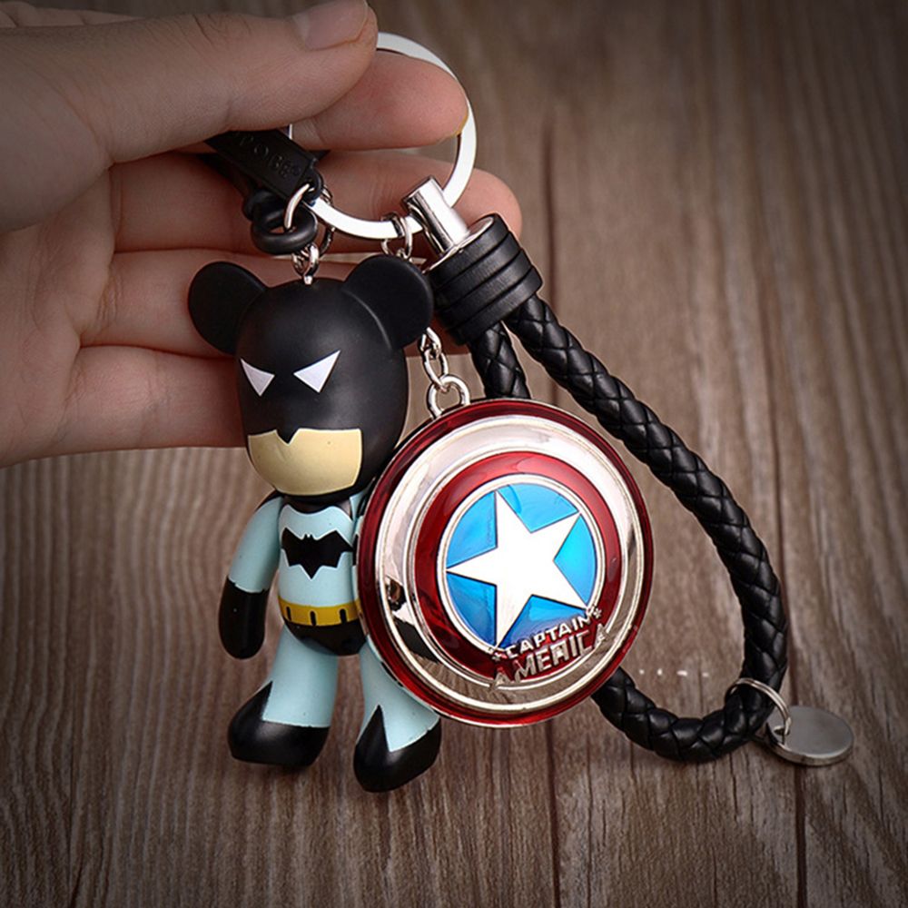 Superhero Alloy Captain America Key Chain Keyring Bags Pendant Cartoon Gifts Superhero Alloy Captain America Key Chain Keyring Bags Pendant Cartoon Gifts