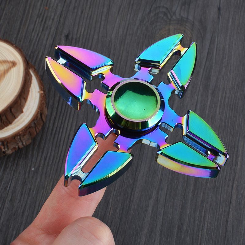 iridescent fidget spinner