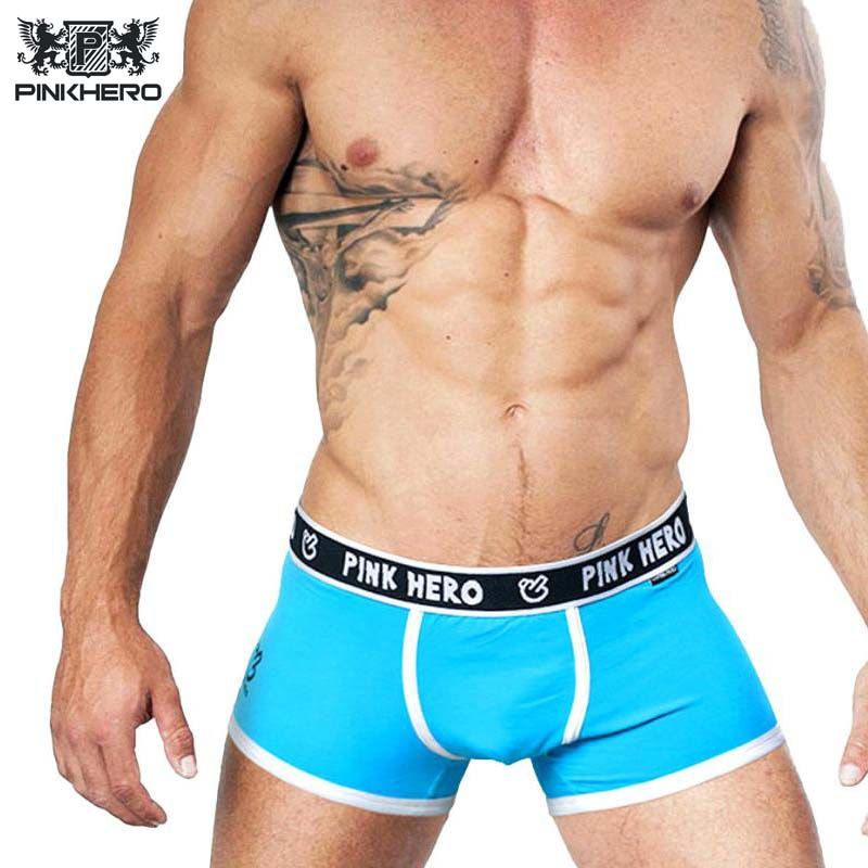 Compra PINK HERO Hombres De La Marca De Ropa Interior Calzoncillos De  Algodón Más El Tamaño Calzoncillos Sexy Panty Para Hombre Sin Costura  Bragas Pantalones Cortos Hombre Lencería Barato | Entrega Rápida