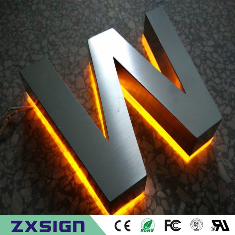 2021 Factory Outlet Outdoor 304# Stainless Steel Back Lit Iluminated