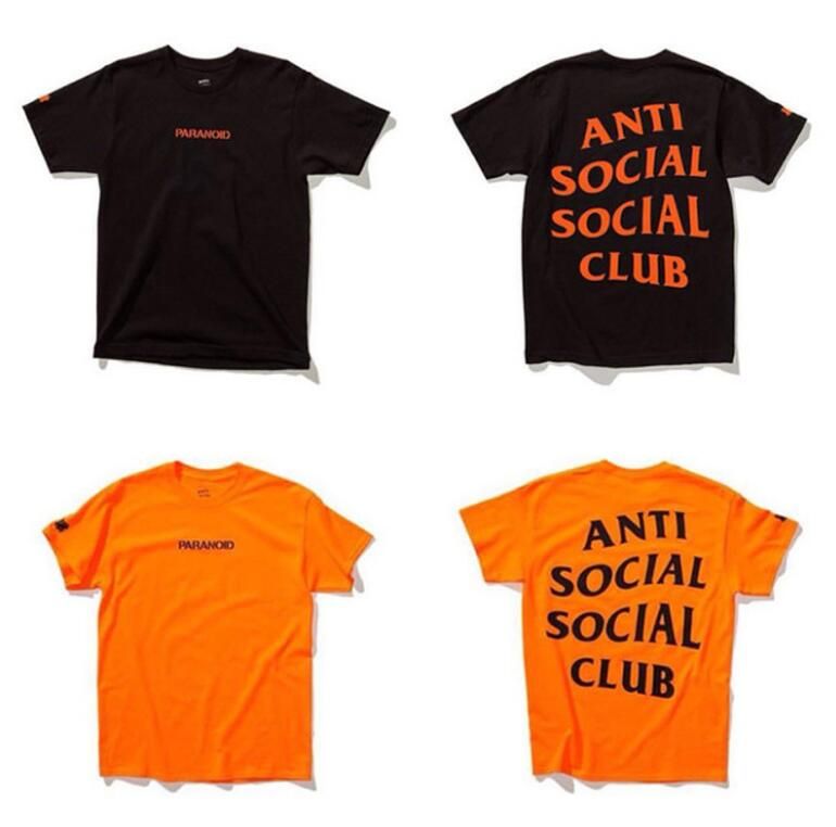 anti social club orange shirt