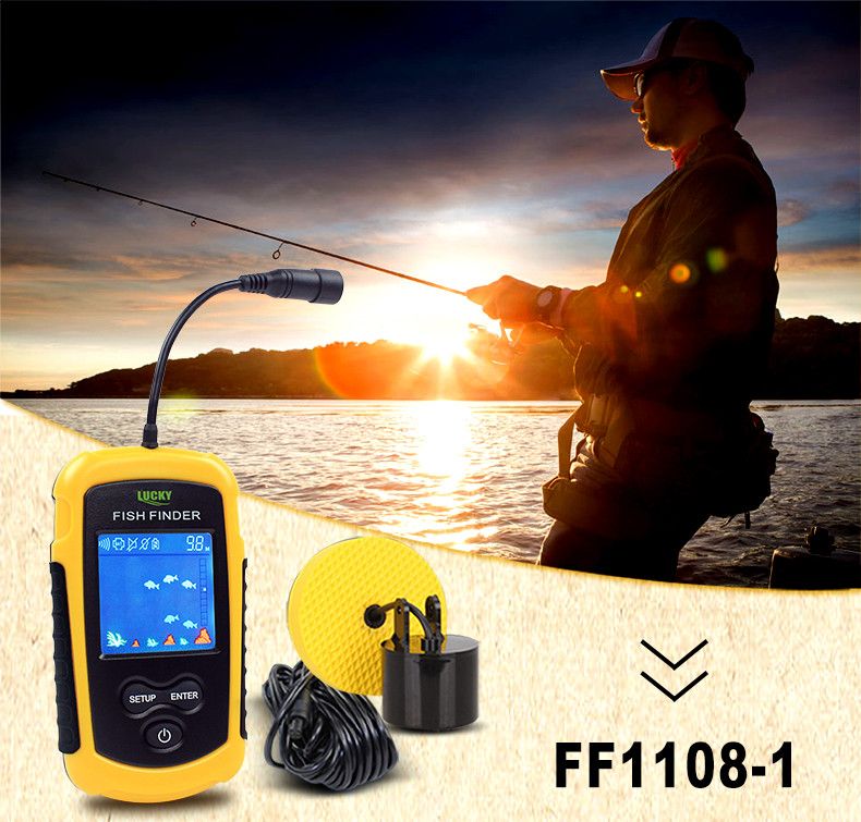 2021 Lucky Wired Sonar Fish Finder Fishing Gear Visual Fish Detector