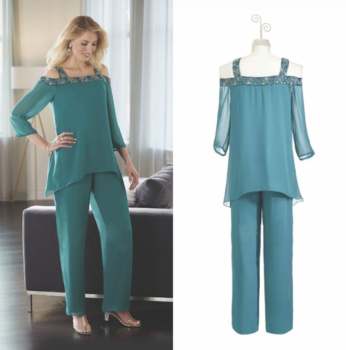 fall mother of the bride pant suits