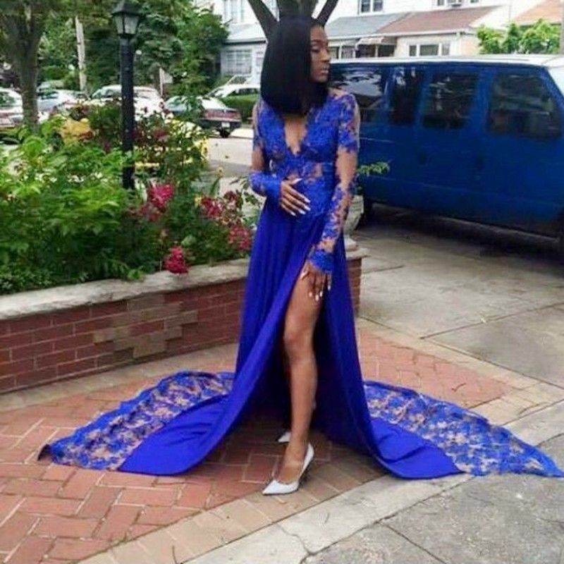 royal blue african dress