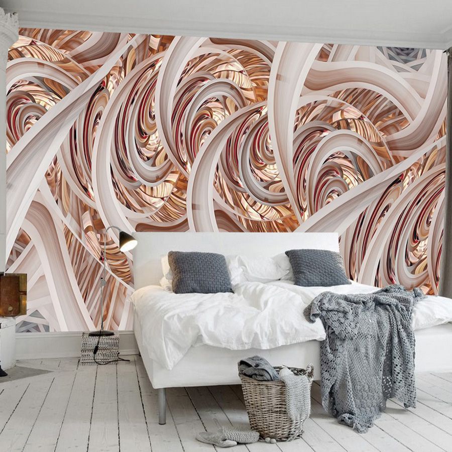 3d Geometry Wall Mural Abstract Lines Wallpaper 3d 5d Wallpaper