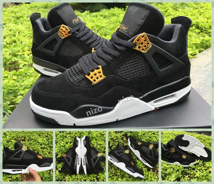 retro 4 black gold