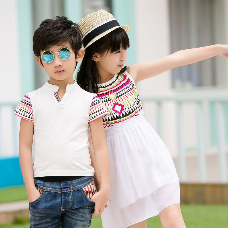 Ethnic Style Family Vacations Summer Matching Outfit Totem Mother