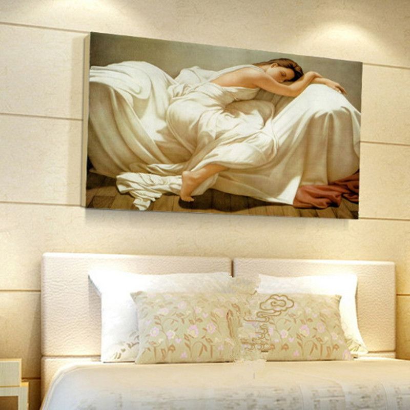 Bedroom Oil Paintings Scenery Paint Decor Picture Unframed Decoration Printed Printing Room Wall Art Decorative Living Home Hand Woman Canada 2019