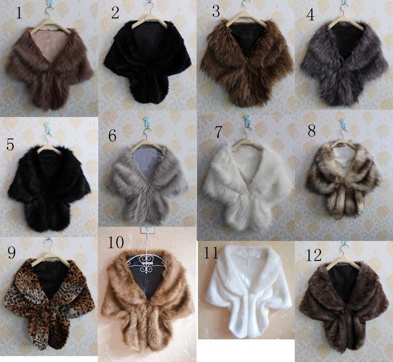 long faux fur shawl