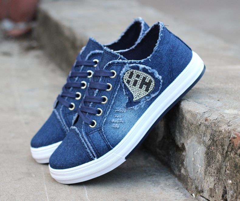 Buy Roadster Women Blue Denim Sneakers - Casual Shoes for Women 2252531