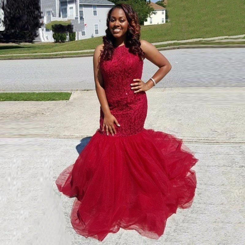 red dinner gown styles