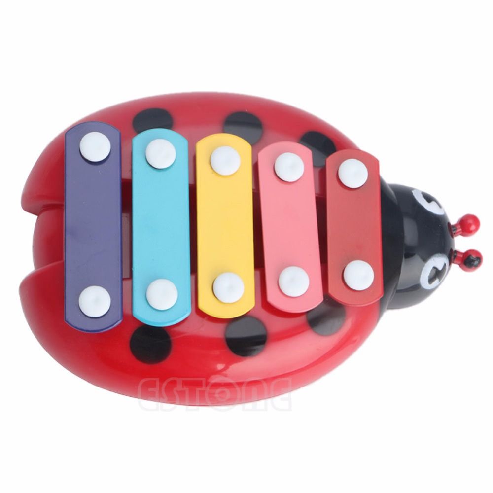 5-Note Xylophone Musical für Baby Unisex Toy Entwicklung Spielzeug Käfer Neu