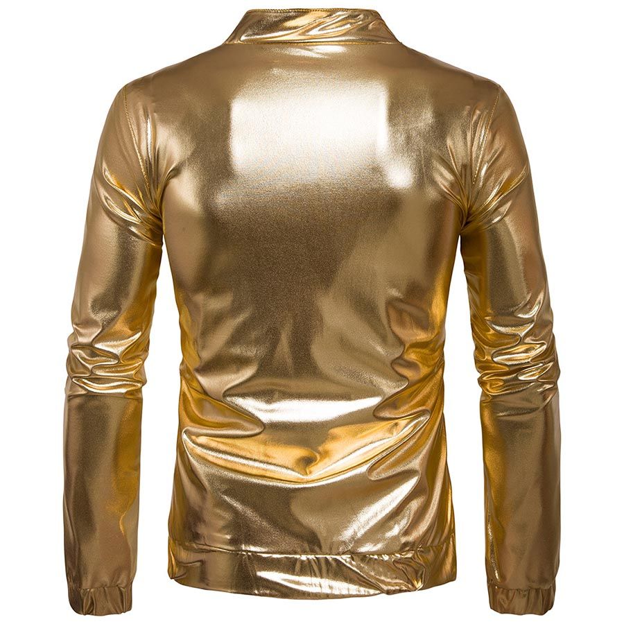 jaqueta masculina dourada
