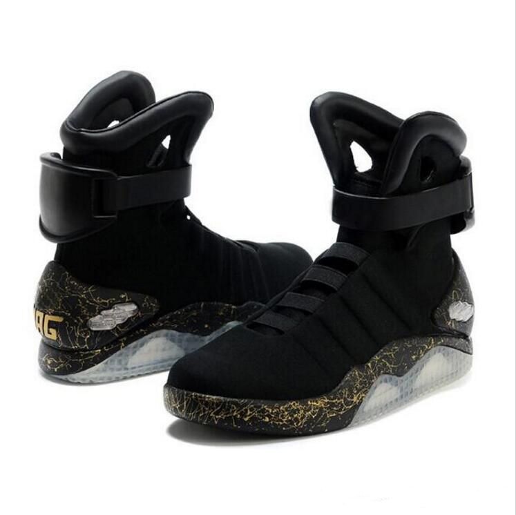 Nike air mag black and gold clearance