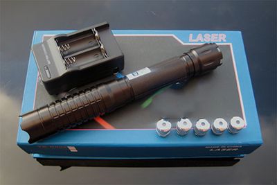 Set blu puntatore laser