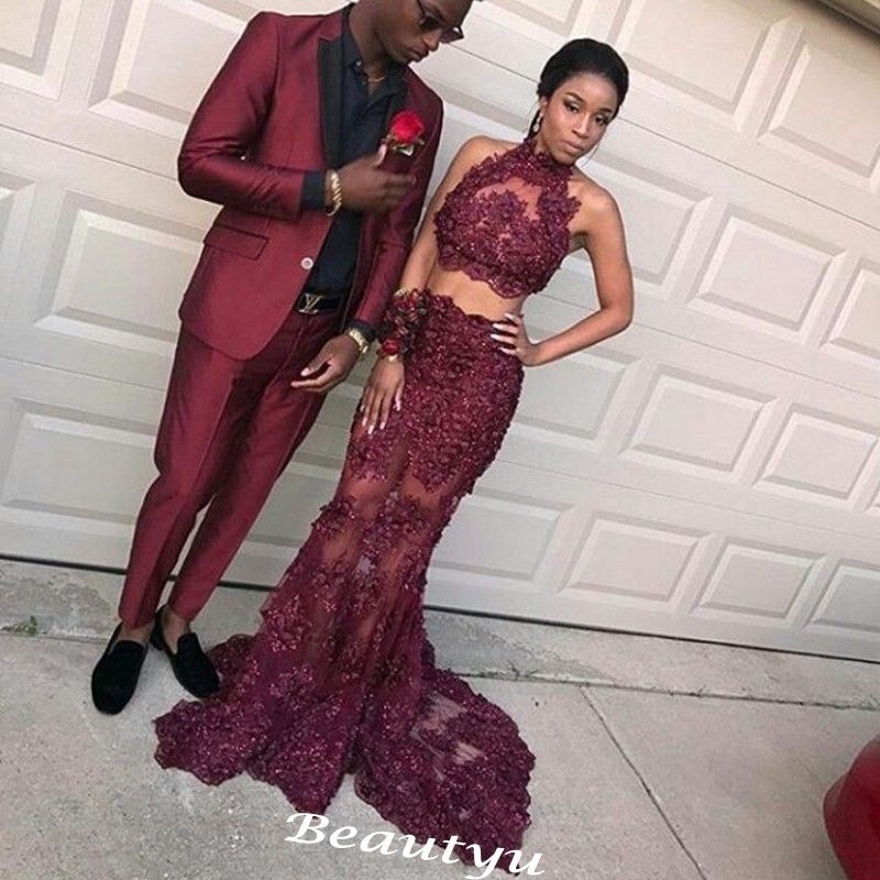 Maroon lace formal dress store