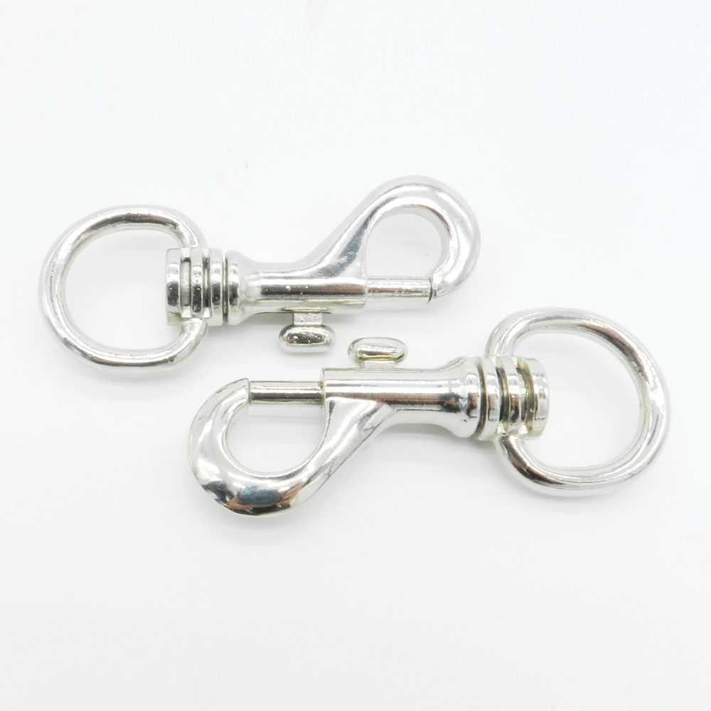 2021 Solid Brass Dog Swivel Snap Hook 1312 36.5g Round Shape Zinc