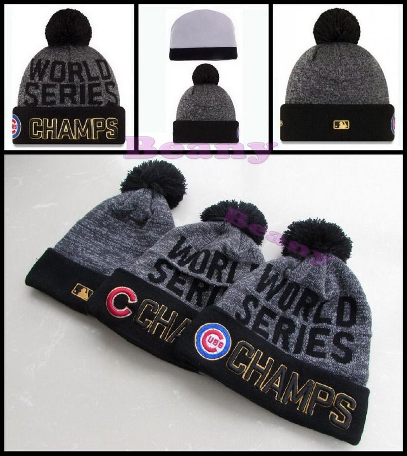 cubs world series winter hat