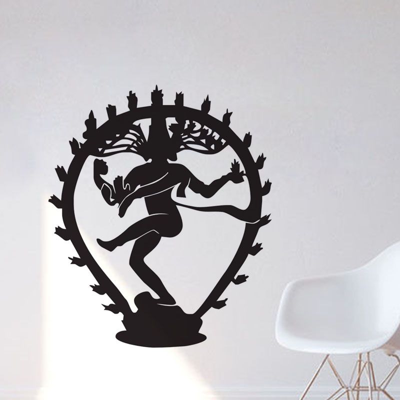 The Hindu God Of Destruction Shiva Wall Stickers Home Decor Indian