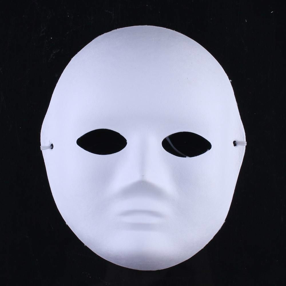 DIY Femme Homme Blanc Masques Visage Costume Peint À La Main Pour Halloween  Mascarade Fête Cosplay Masques Masques Vierges Du 0,95 €